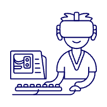 Vr Computer 1 Illustration from UX Line Set