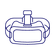 Vr Headset 1 Illustration from UX Line Set