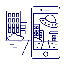Ar Scenario Illustration from UX Line Set