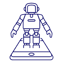 Hologram Robot 1 Illustration from UX Line Set