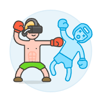 Vr Boxing 1 Illustration from UX Colors Set
