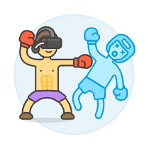 Vr Boxing 3 Illustration from UX Colors Set