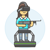 Vr Shooting 1 6 Illustration from UX Colors Set