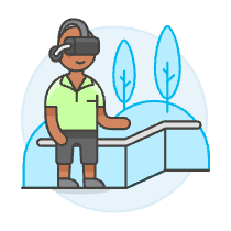 Vr For Rehab 1 Illustration from UX Colors Set