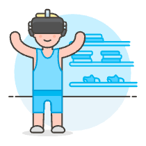 Vr Shopping 2 2 Illustration from UX Colors Set