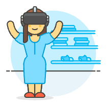 Vr Shopping 2 4 Illustration from UX Colors Set
