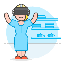 Vr Shopping 2 5 Illustration from UX Colors Set
