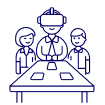 Virtual Converence 1 Illustration from UX Line Set