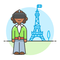 Vr Eiffel 5 Illustration from UX Colors Set