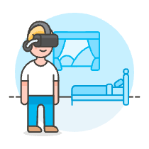 Vr Hotel Room 1 Illustration from UX Colors Set