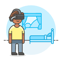 Vr Hotel Room 2 Illustration from UX Colors Set