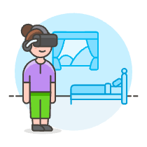 Vr Hotel Room 4 Illustration from UX Colors Set