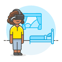 Vr Hotel Room 5 Illustration from UX Colors Set