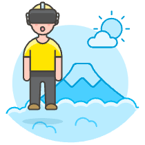 Vr Mountain 1 Illustration from UX Colors Set