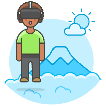 Vr Mountain 2 Illustration from UX Colors Set