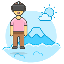 Vr Mountain 3 Illustration from UX Colors Set
