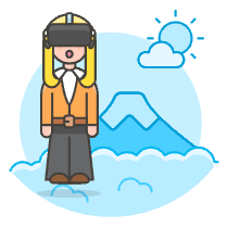 Vr Mountain 4 Illustration from UX Colors Set