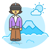 Vr Mountain 6 Illustration from UX Colors Set