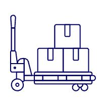 Boxes Cart 1 Illustration from UX Line Set
