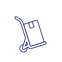 Boxes Cart 3 Illustration from UX Line Set