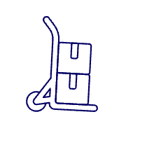 Boxes Cart 4 Illustration from UX Line Set