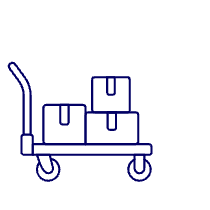 Boxes Cart 5 Illustration from UX Line Set