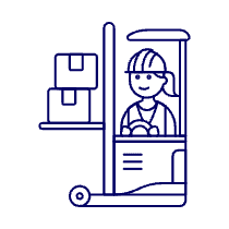 Forklift Man 4 Illustration from UX Line Set