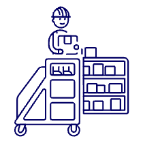 Package Worker 1 Illustration from UX Line Set