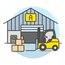 Warehouse 3 Illustration from UX Colors Set