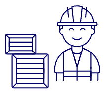 Warehouse Worker 2 1 Illustration from UX Line Set