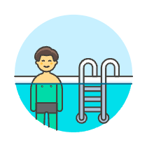 Sports Swimming 12 Illustration from UX Colors Set