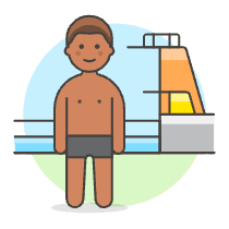 Sports Swimming 5 Illustration from UX Colors Set