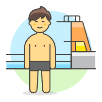 Sports Swimming 6 Illustration from UX Colors Set
