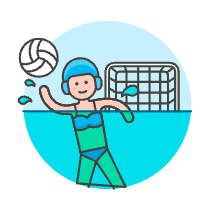 Sports Water Volleyball 1 Illustration from UX Colors Set