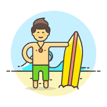 Surfing 5 Illustration from UX Colors Set