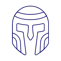 Gladiator Helmet Illustration from UX Line Set