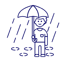 Raining 1 Illustration from UX Line Set