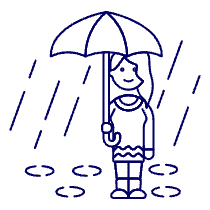 Raining 4 Illustration from UX Line Set