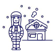 Winter House 4 Illustration from UX Line Set