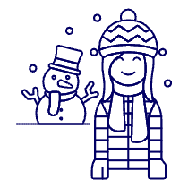 Winter Snowman 6 Illustration from UX Line Set