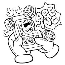 Apeing Illustration from Web 3.0 Set