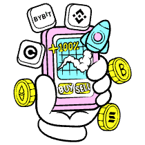 Smartphone With Cryptoapps illustration - Free transparent PNG, SVG. No sign up needed.