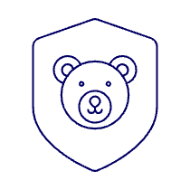 Protect Animal Illustration from UX Line Set