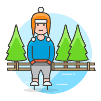 Ice Skate 7 Illustration from UX Colors Set