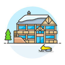 Ski Resort Illustration from UX Colors Set