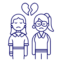 Lesbians Breakup 1 Illustration from UX Line Set