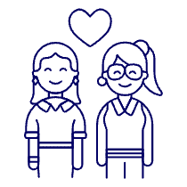 Lesbians Couple 1 Illustration from UX Line Set