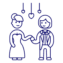 Lesbian Wedding 1 Illustration from UX Line Set