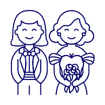 Lesbian Wedding 1 Illustration from UX Line Set