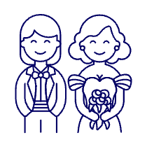 Lesbian Wedding 7 Illustration from UX Line Set